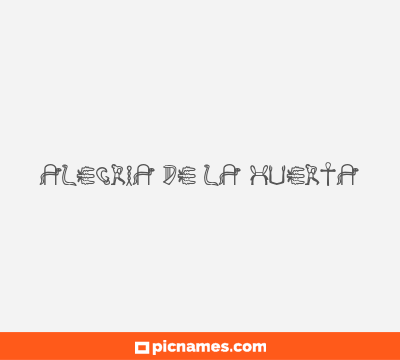 Alegría de la Huerta